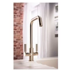 Abode Globe Quad Monobloc Kitchen Mixer Tap Brushed Nickel -Bathroom Promotion abode at2143 4