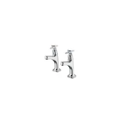Armitage Shanks Sandringham 21 High Neck Pillar Taps Crosshead