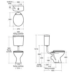 Armitage Shanks Sandringham 21 Low Level Toilet Pack, Push Button Cistern -Bathroom Promotion armitage shanks e876101 s351001 s406001 2