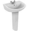 Armitage Shanks Sandringham 21 55cm 1 Hole Basin & Pedestal 1 Armitage Shanks Sandringham 21 55cm 1 Hole Basin & Pedestal -Bathroom Promotion armitage shanks e896201 e897601