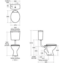 Armitage Shanks Sandringham 21 Low Level Cistern E8972 5 Armitage Shanks Sandringham 21 Low Level Cistern E8972 -Bathroom Promotion armitage shanks e897201 2