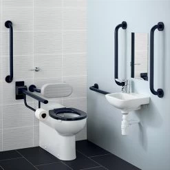 Armitage Shanks Contour 21+ Back To Wall RH Corner Doc M Pack Blue