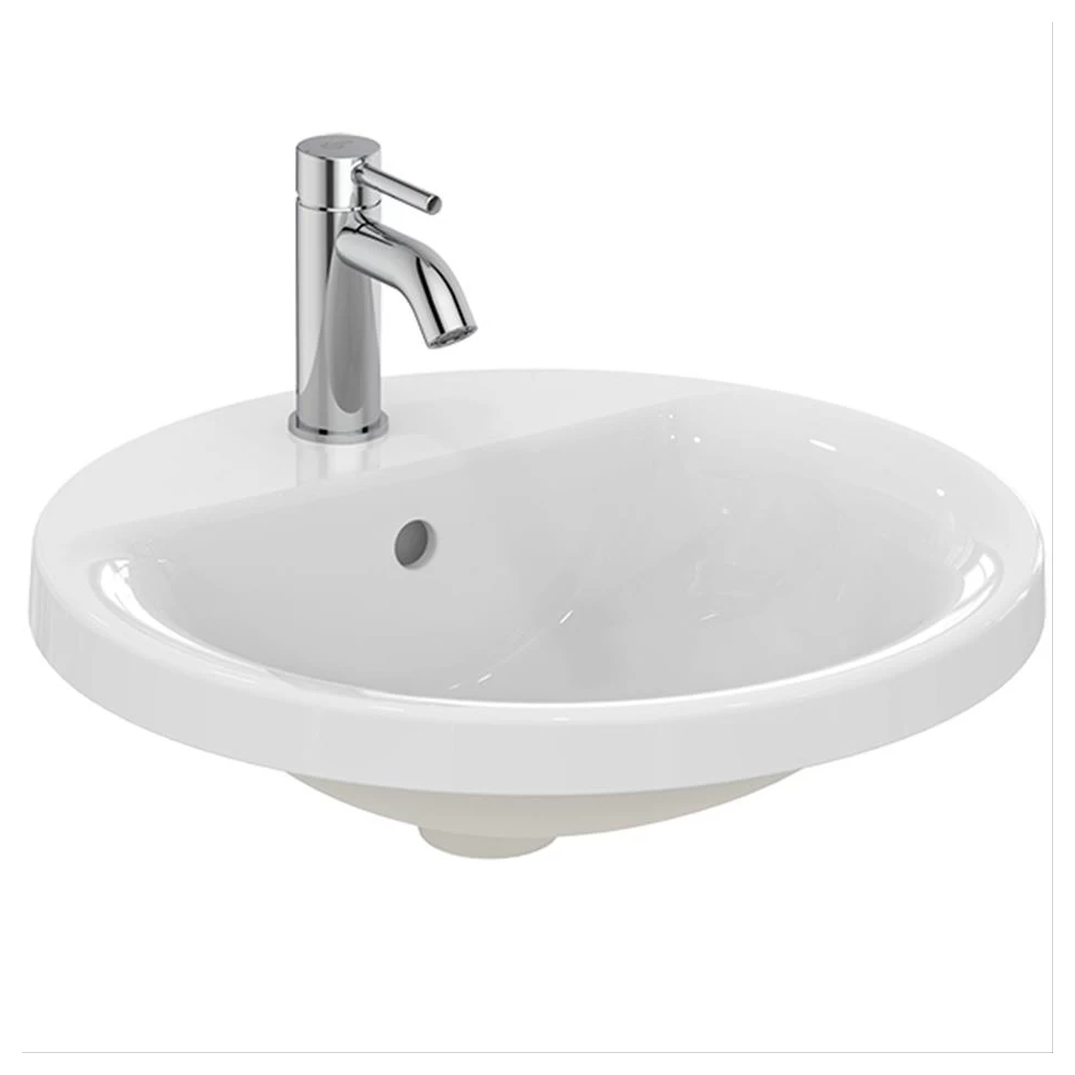 Armitage Shanks Edit R 48cm Countertop Washbasin 1 Taphole S0790 3 Armitage Shanks Edit R 48cm Countertop Washbasin 1 Taphole S0790