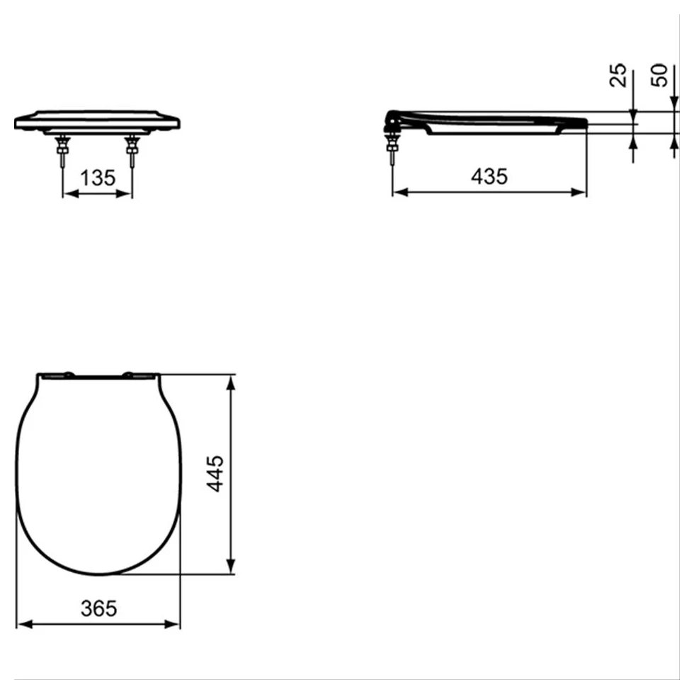 Armitage Shanks Edit L Soft Close Toilet Seat S0820 4 Armitage Shanks Edit L Soft Close Toilet Seat S0820 - Image 2