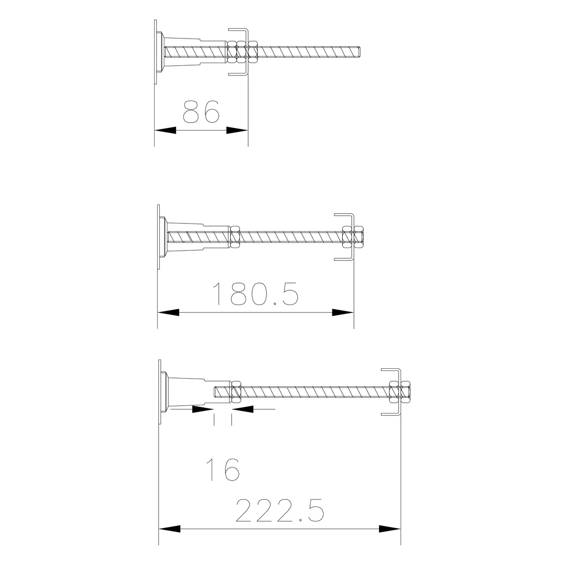 Bayswater Bathurst Bath Leg Set 4 Bayswater Bathurst Bath Leg Set - Image 2