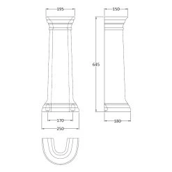 Bayswater Porchester Full Pedestal 5 Bayswater Porchester Full Pedestal -Bathroom Promotion bayswater bayc102 2