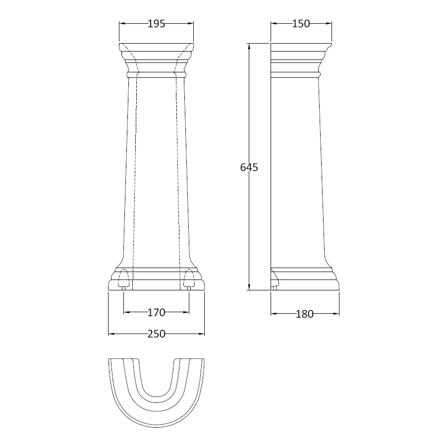Bayswater Porchester Full Pedestal 4 Bayswater Porchester Full Pedestal - Image 2