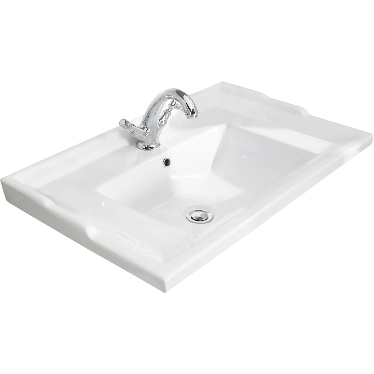 Bayswater 600mm Traditional 1 Tap Hole Basin 3 Bayswater 600mm Traditional 1 Tap Hole Basin