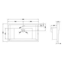 Bayswater 800mm Traditional 1 Tap Hole Basin -Bathroom Promotion bayswater bayc203 2