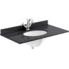 Bayswater Black 800mm Single Bowl 1 Tap Hole Marble Top -Bathroom Promotion bayswater bayc227
