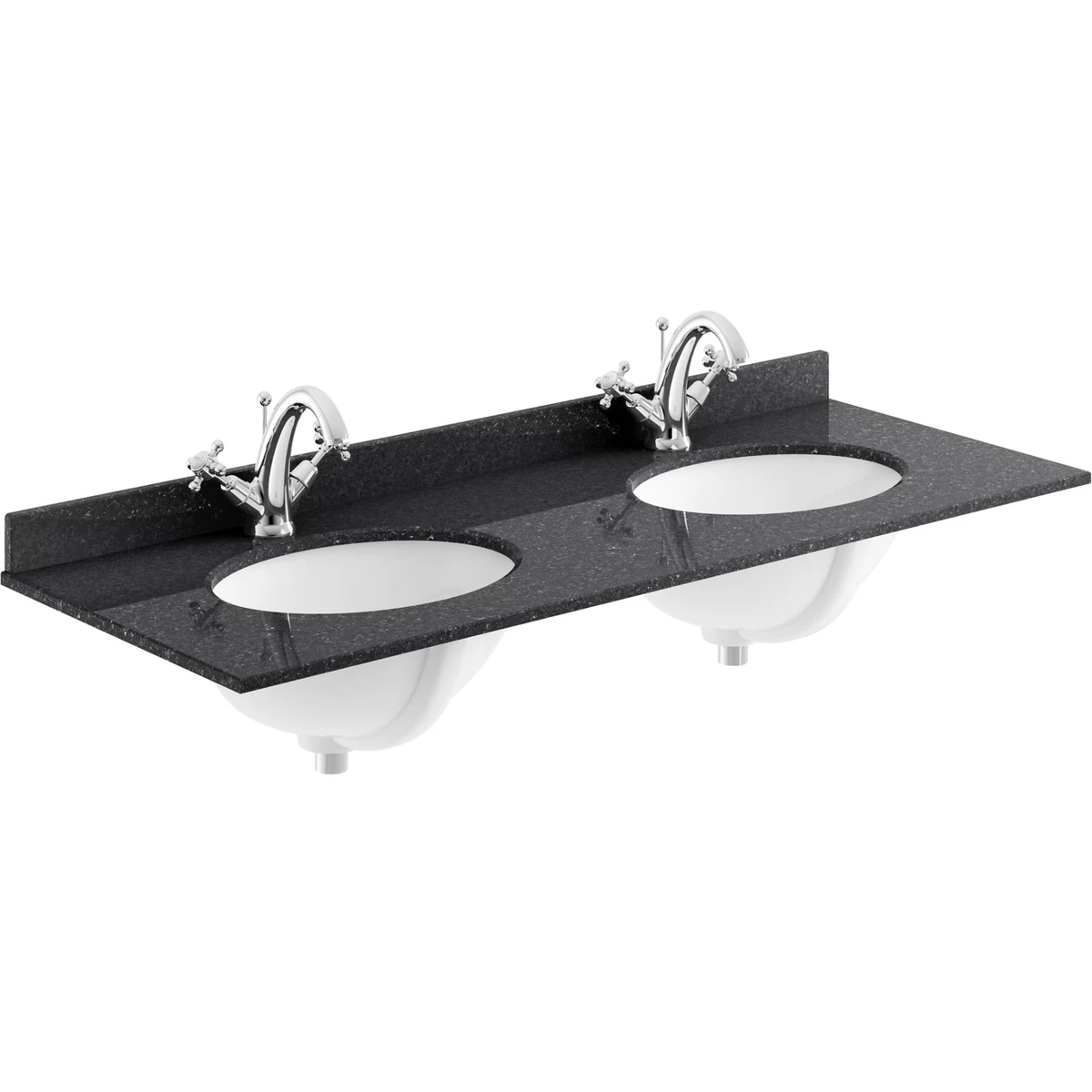 Bayswater Black 1200mm Double Bowl 1 Tap Hole Marble Top 3 Bayswater Black 1200mm Double Bowl 1 Tap Hole Marble Top