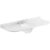 Bayswater Grey 1200mm Single Bowl 3 Tap Hole Curved Marble Top -Bathroom Promotion bayswater bayc244