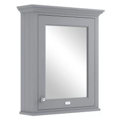 Bayswater Plummett Grey 600mm Mirror Wall Cabinet