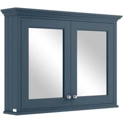 Bayswater 1050mm Mirror Wall Cabinet Stiffkey Blue