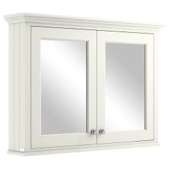 Bayswater Pointing White 1050mm Mirror Wall Cabinet