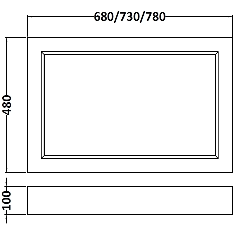 Bayswater Plummett Grey 700mm Bath End Panel 4 Bayswater Plummett Grey 700mm Bath End Panel - Image 2
