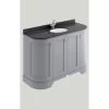 Bayswater 1200mm 4 Door Curved Basin Cabinet Grey -Bathroom Promotion bayswater bayf164