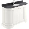 Bayswater 1200mm 4 Door Curved Basin Cabinet White -Bathroom Promotion bayswater bayf166