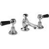 Bayswater Black 3 Hole Basin Mixer With Lever & Hex Collar -Bathroom Promotion bayswater bayt447