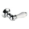 Bristan Cistern Lever 3 Chrome With White Components -Bathroom Promotion bristan wcl3cwht