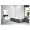 Merlyn 900x1500mm 2-Panel Square Folding Bath Screen -Bathroom Promotion btl dibs0018