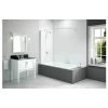 Merlyn 300x1500mm Curtain Rail Bath Screen -Bathroom Promotion btl dibs0022