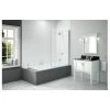 Merlyn 900x1500mm 2-Panel Hinged Bath Screen Right Hand -Bathroom Promotion btl dibs0028