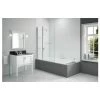 Merlyn 1150x1500mm 2-Panel Curved Bath Screen -Bathroom Promotion btl dibs0068