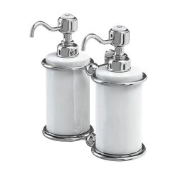 Burlington Double Soap Dispenser Chrome