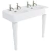Burlington Arcade 1200mm 2 Hole Basin & Ceramic Console Legs -Bathroom Promotion burlington arc12002th arc2