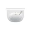 Burlington Arcade 500mm 1 Right Tap Hole Basin Nickel Overflow -Bathroom Promotion burlington arc5001thrh