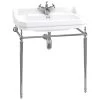 Burlington Edwardian 80cm 1 Hole Basin & Basin Stand -Bathroom Promotion burlington b181th t50chr