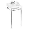 Burlington Classic 50cm 1 Hole Basin & Wash Stand Chrome -Bathroom Promotion burlington b201th t52chr