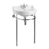 Burlington Edwardian Round 56cm 1 Hole Basin & Regal Stand -Bathroom Promotion burlington b61th t62 t24achr