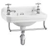 Burlington Edwardian 51cm 2 Hole Cloakroom Basin & Towel Rail -Bathroom Promotion burlington b8 t6chr