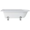 Burlington Hampton 170cm Left Handed Shower Bath, Luxury Feet -Bathroom Promotion burlington e13 l1c