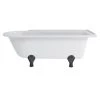 Burlington Hampton 170cm Shower Bath With Black Feet, Right 2 Burlington Hampton 170cm Shower Bath With Black Feet, Right -Bathroom Promotion burlington e14 l2b