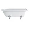 Burlington Hampton 170cm Shower Bath With Chrome Classic Feet -Bathroom Promotion burlington e14 l3c
