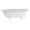 Burlington Hampton 170cm Shower Bath With White Classic Feet -Bathroom Promotion burlington e14 l3w