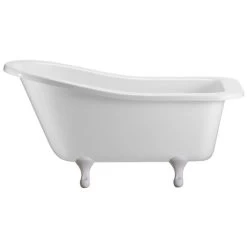 Burlington Buckingham Slipper Bath With Classic White Feet