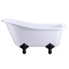 Burlington Buckingham Slipper Bath With Traditional Black Feet -Bathroom Promotion burlington e6 e11bla