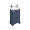 Burlington Cloakroom 1 Door Blue Basin Unit & 2 Hole Basin -Bathroom Promotion burlington fc11b b8