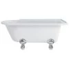 Burlington Hampton 150cm Right Handed Shower Bath, Luxury Feet -Bathroom Promotion burlington l1c e21