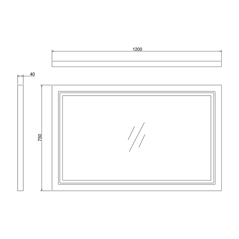Burlington Framed 120cm Mirror With LED Illumination Sand 4 Burlington Framed 120cm Mirror With LED Illumination Sand - Image 2