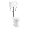 Burlington Regal Medium Level Toilet With 52cm Lever Cistern 1 Burlington Regal Medium Level Toilet With 52cm Lever Cistern -Bathroom Promotion burlington p12 c1 t33chr