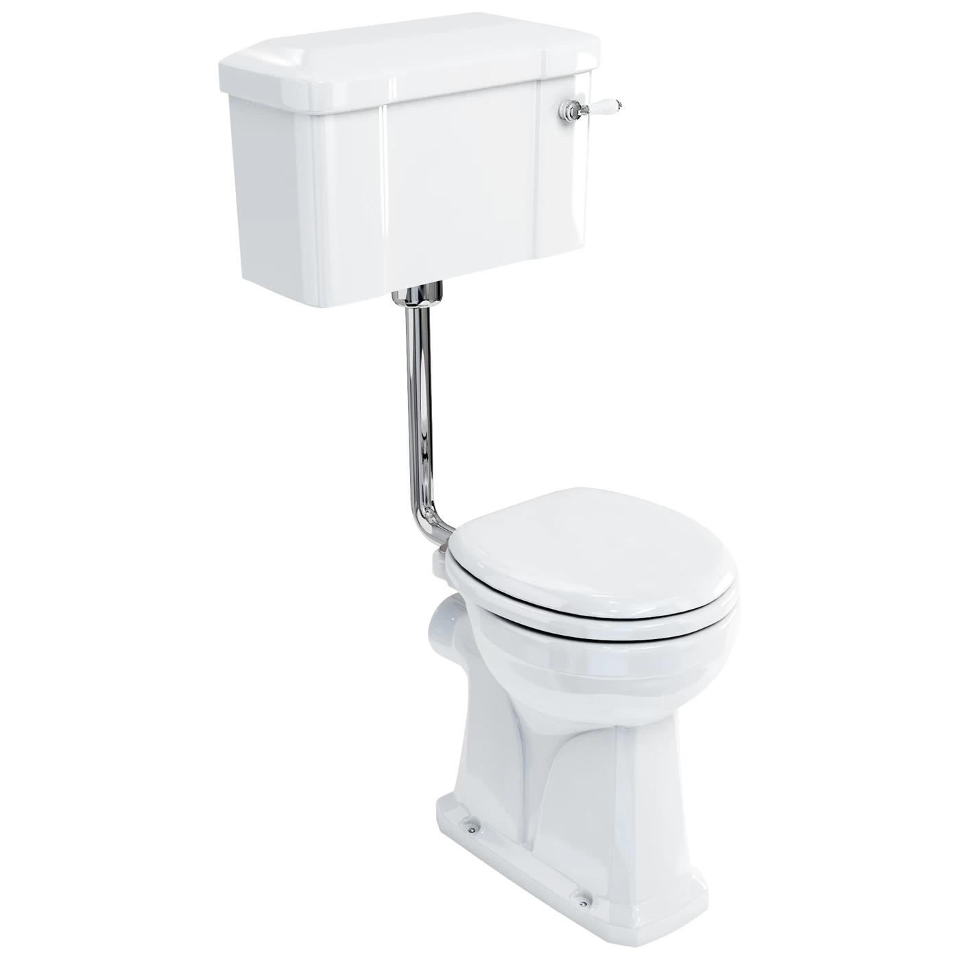 Burlington Regal Low Level Toilet, 52cm Lever Cistern 3 Burlington Regal Low Level Toilet, 52cm Lever Cistern