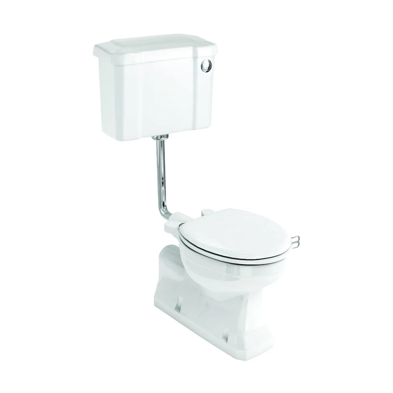 Burlington S Trap Low Level Toilet, 44cm Front Push Button Cistern 3 Burlington S Trap Low Level Toilet, 44cm Front Push Button Cistern