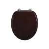 Burlington Bar Hinged Mahogany Toilet Seat -Bathroom Promotion burlington s12