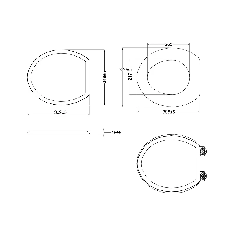Burlington Soft Close Toilet Seat Gloss White Seat 4 Burlington Soft Close Toilet Seat Gloss White Seat - Image 2