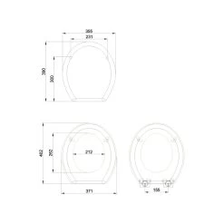 Burlington Gloss Black Soft Close Toilet Seat -Bathroom Promotion burlington s40 2